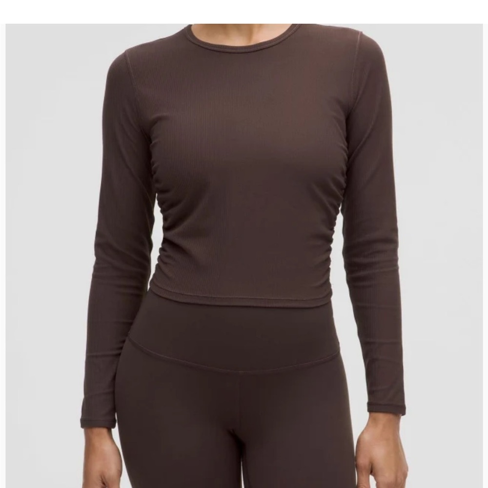 Lululemon  All It Takes Ribbed Nulu Long
Sleeve Shirt size 2